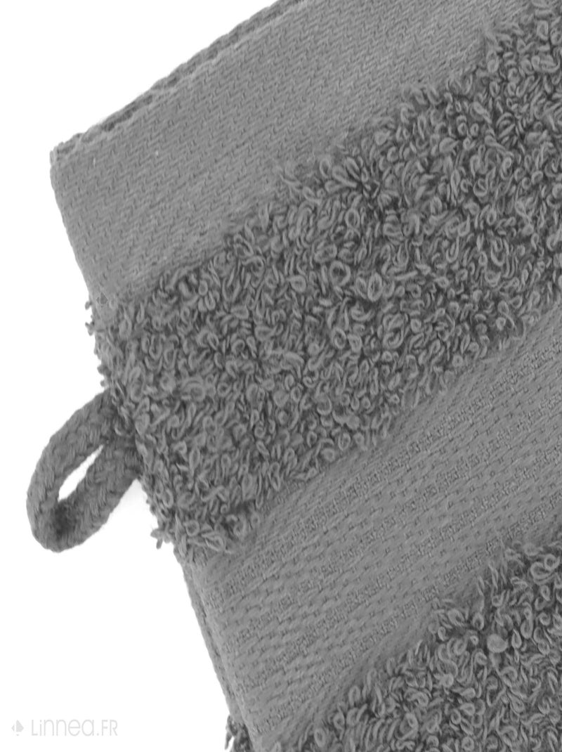 Gant de toilette LUXOR gris anthracite - Kiabi