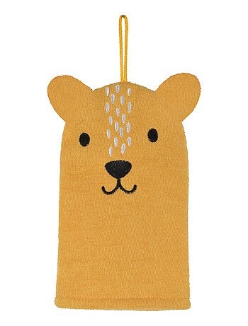 Gant de toilette marionnette enfant 14 x 21 cm Leopard