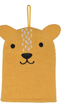 Gant de toilette marionnette enfant 14 x 21 cm Leopard