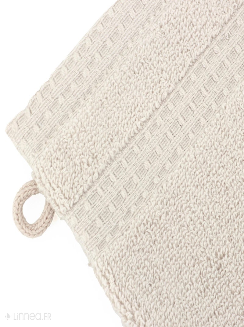 Gant de toilette NATURAL Blanc cassé - Kiabi