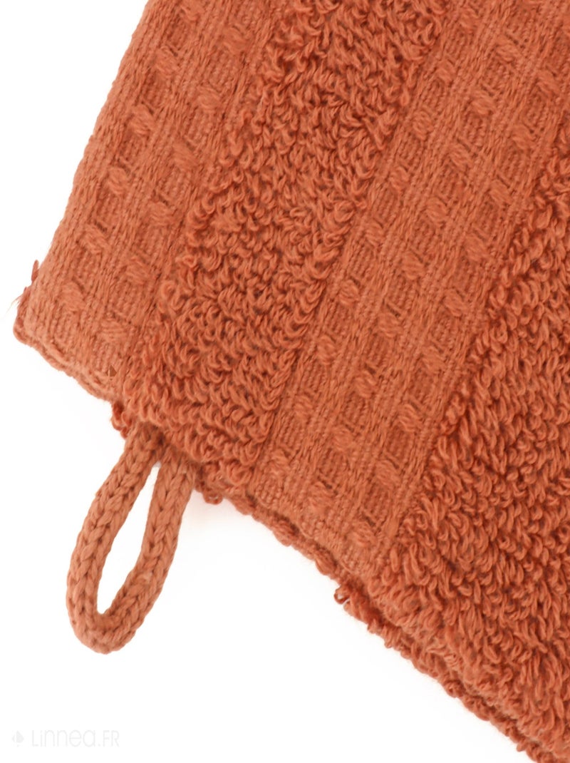 Gant de toilette NATURAL Jaune moutarde - Kiabi