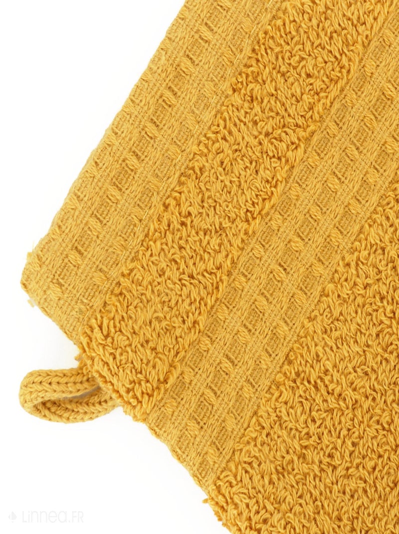 Gant de toilette NATURAL Jaune or - Kiabi