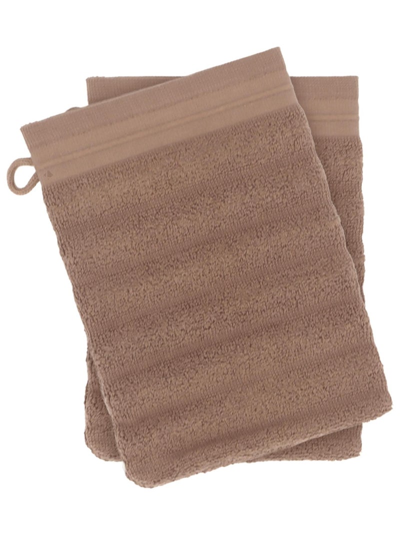 Gant de toilette NATURAL Marron - Kiabi