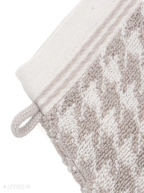 Gant de toilette PIED-DE-POULE - Kiabi