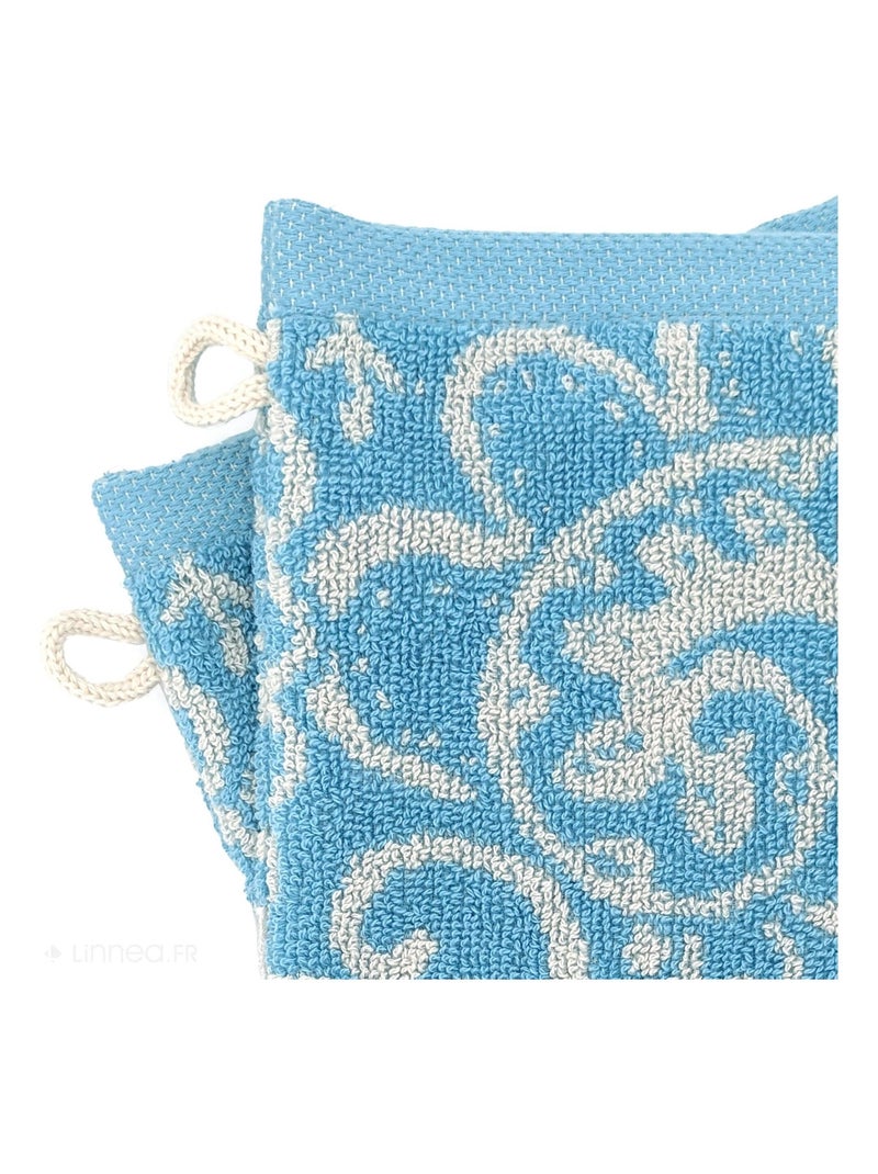 Gant de toilette PLENTY Bleu clair - Kiabi