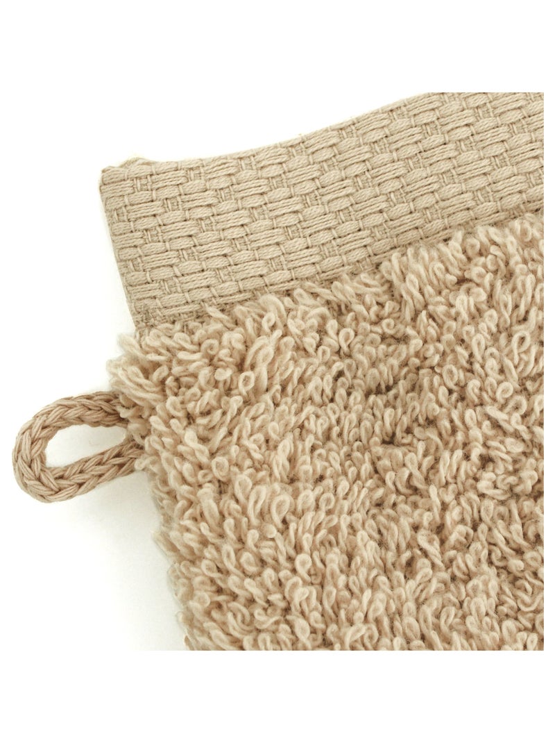 Gant de toilette PURE 550 g/m2 Beige - Kiabi