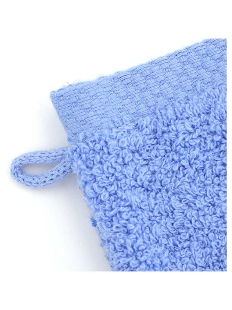 Gant de toilette PURE 550 g/m2 Bleu outremer - Kiabi