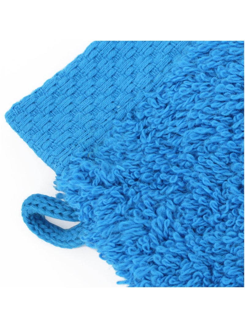 Gant de toilette PURE 550 g/m2 Bleu turquoise - Kiabi