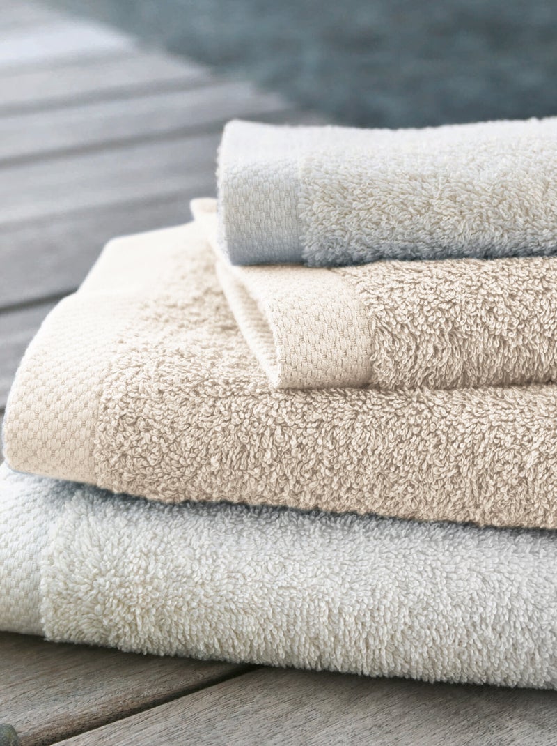 Gant de toilette PURE 550 g/m2 Ivoire - Kiabi