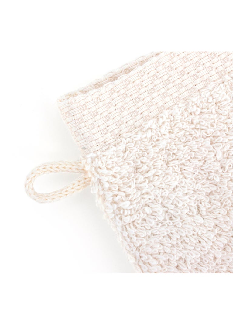 Gant de toilette PURE 550 g/m2 Ivoire - Kiabi