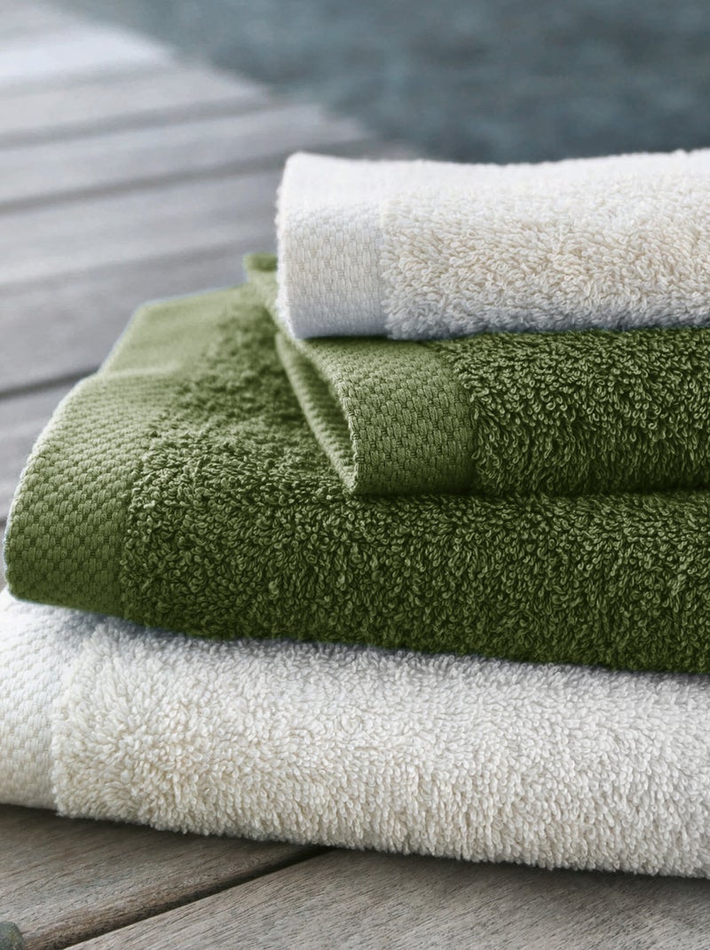 Gant de toilette PURE 550 g/m2 Kaki - Kiabi