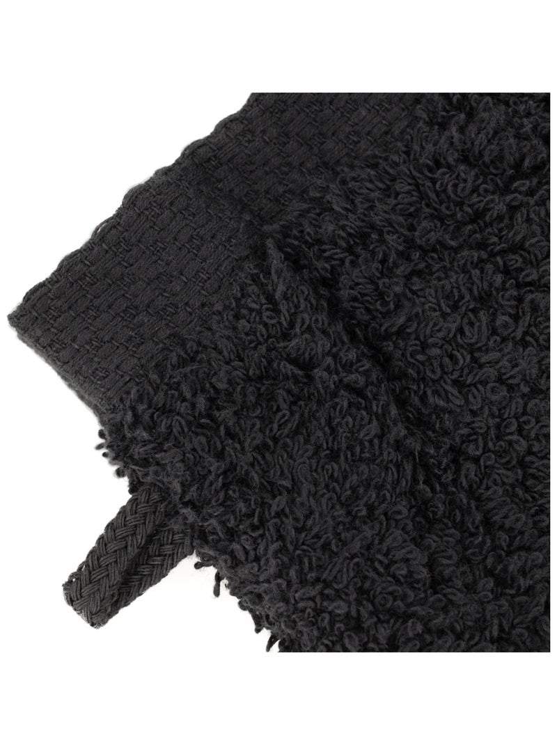 Gant de toilette PURE 550 g/m2 Noir Noir - Kiabi