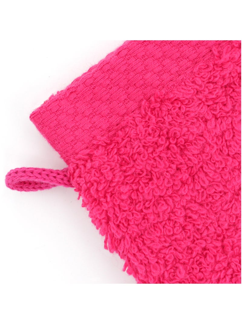 Gant de toilette PURE 550 g/m2 Rose fushia - Kiabi