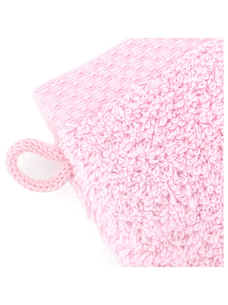 Gant de toilette PURE 550 g/m2 Rose pâle - Kiabi