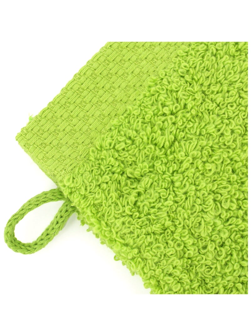 Gant de toilette PURE 550 g/m2 Vert pistache - Kiabi