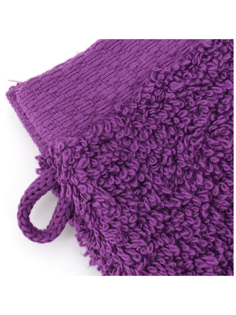 Gant de toilette PURE 550 g/m2 Violet - Kiabi