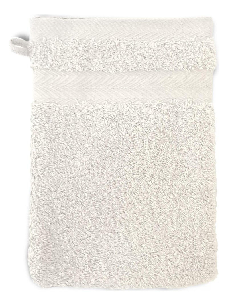 Gant de toilette ROYAL CRESENT Blanc cassé - Kiabi