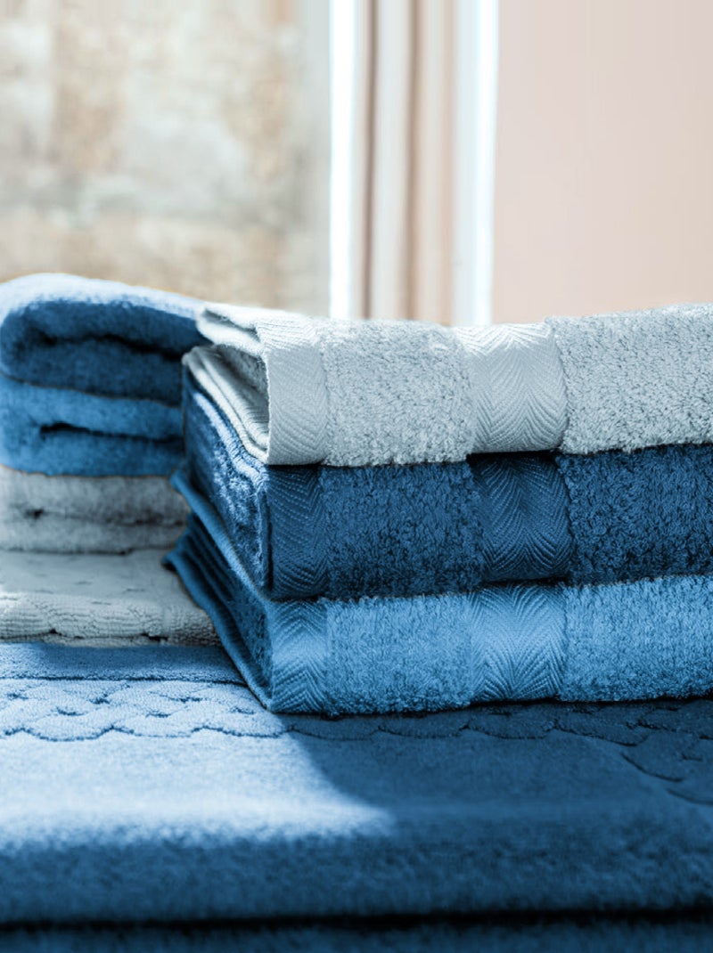 Gant de toilette ROYAL CRESENT Bleu céladon - Kiabi