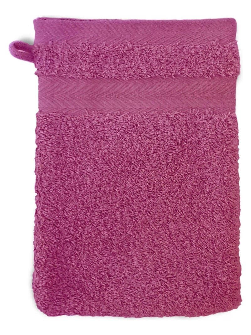 Gant de toilette ROYAL CRESENT Rose rouge - Kiabi