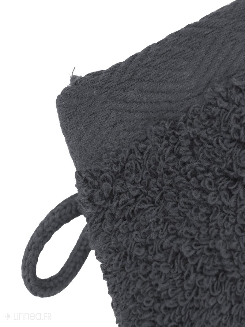 Gant de toilette SOFTY gris anthracite - Kiabi