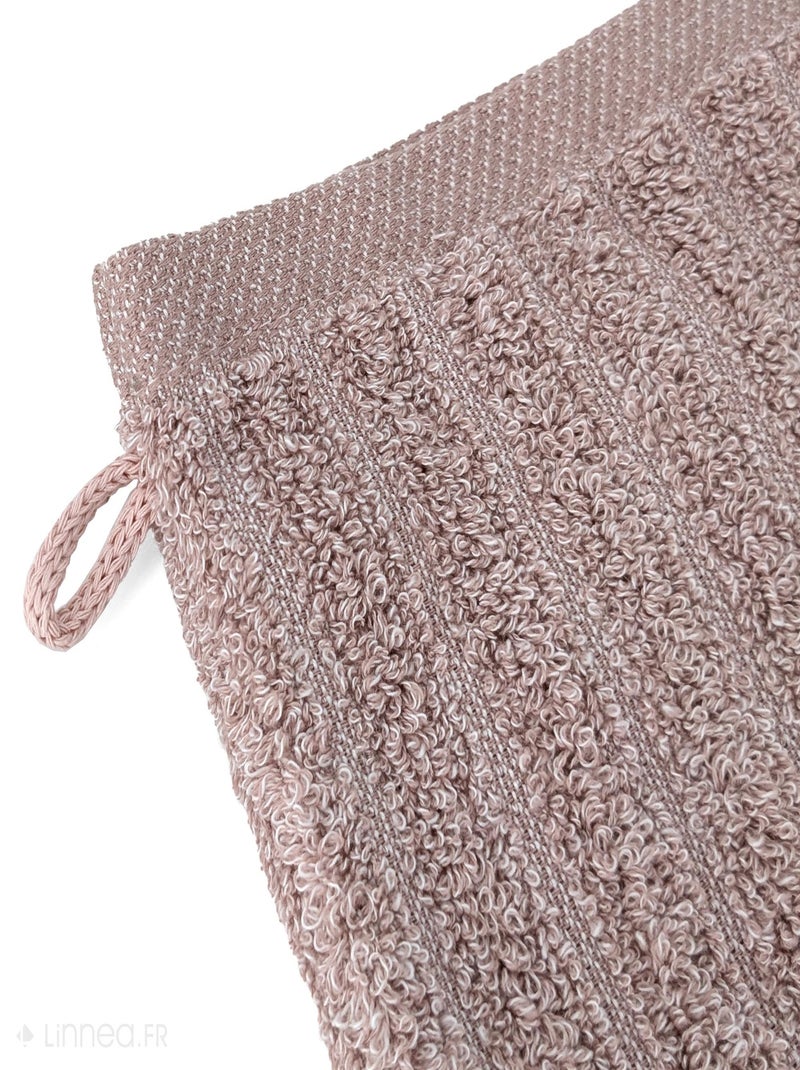 Gant de toilette uni coton  SPECTRE Rose - Kiabi