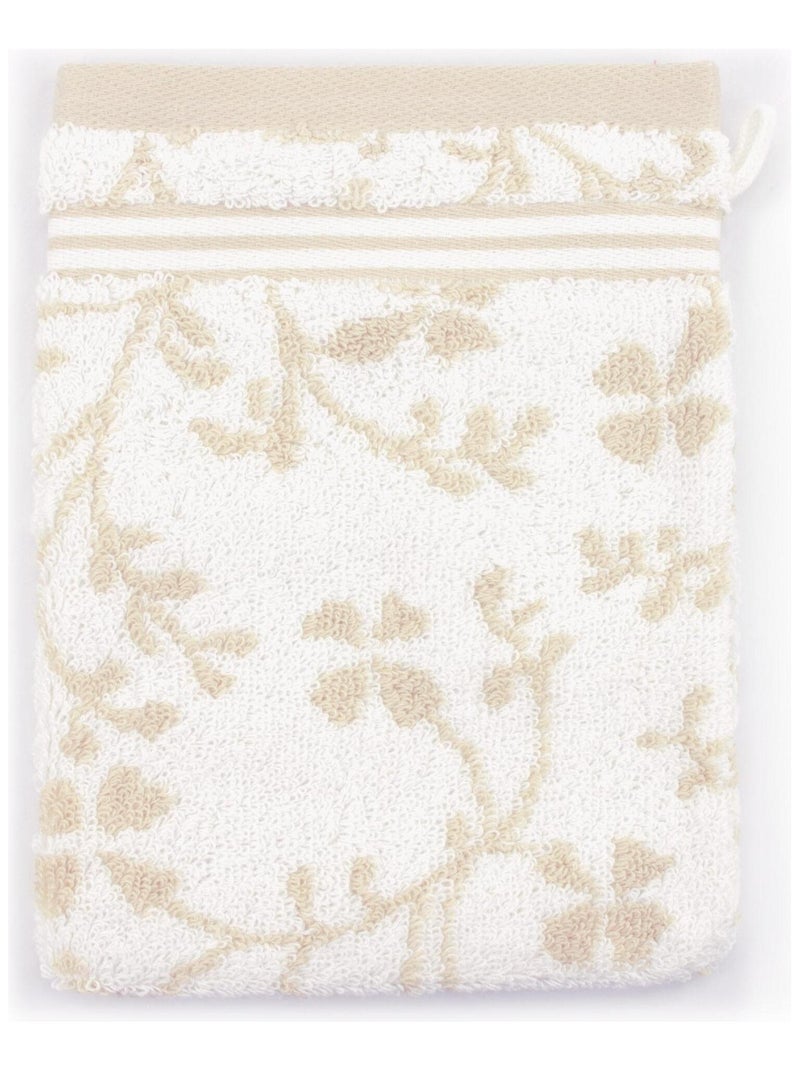Gant de toilette VINTAGE FLORAL Beige - Kiabi