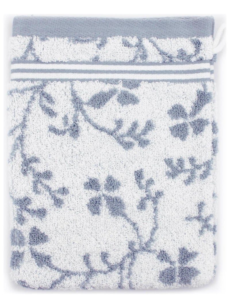 Gant de toilette VINTAGE FLORAL Gris - Kiabi