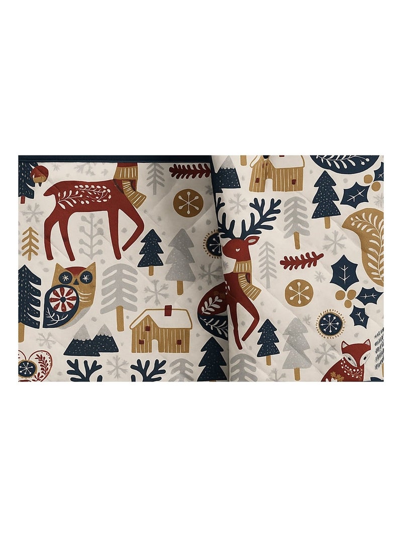 Gant et manique de cuisine Animaux d'hiver Beige - Kiabi