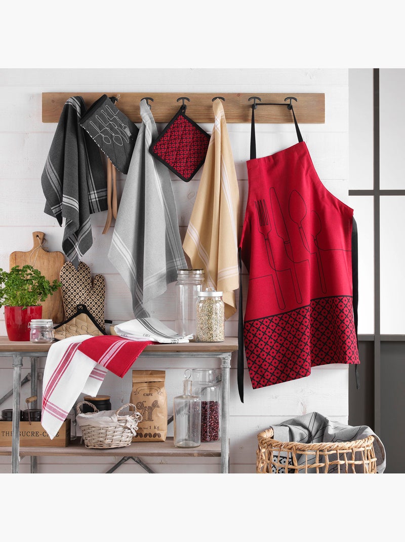 Gant et manique de cuisine Cuisiline Bordeaux - Kiabi