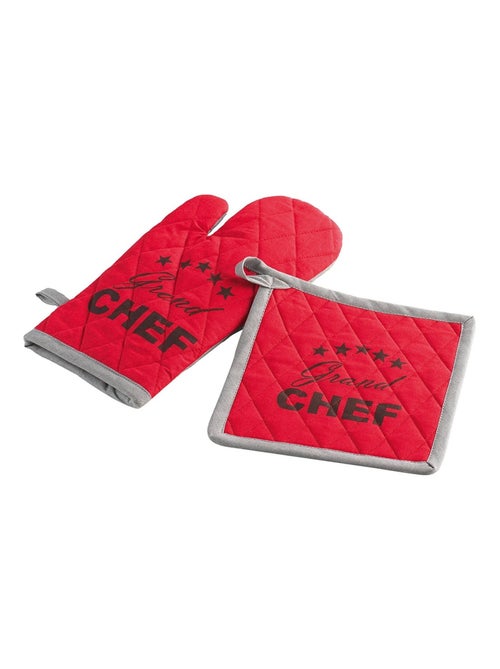 Gant et Manique de cuisine modele Grand Chef étoilé - Kiabi