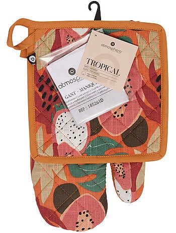 Gant et manique imprimé tropical TROPICAL