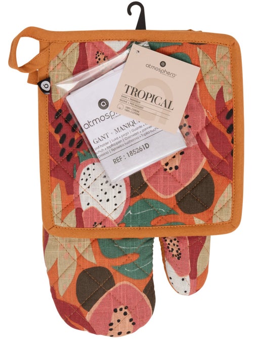 Gant et manique imprimé tropical TROPICAL - Kiabi