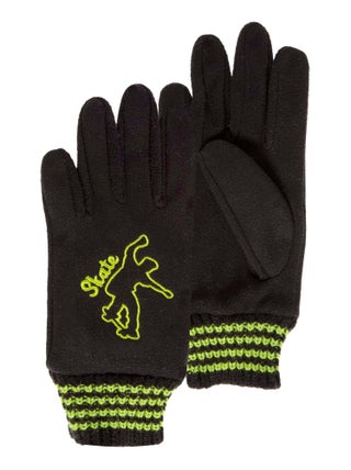 Gants 10/12 ans pour écrans tactiles - doublés polaire