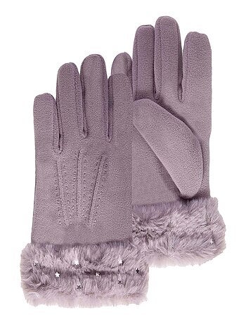 Gants 6/8 ans en polaire - doublés fausse fourrure mixte enfant Isotoner