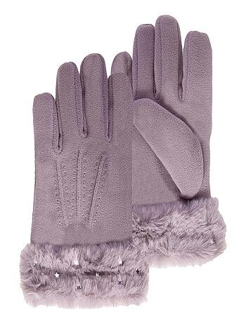 Gants 6/8 ans en polaire - doublés fausse fourrure mixte enfant Isotoner