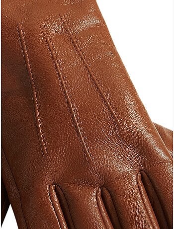 Gants Accessoire Mode Parfait En Cuir D'agneau Fin - Taille Standard - Helline