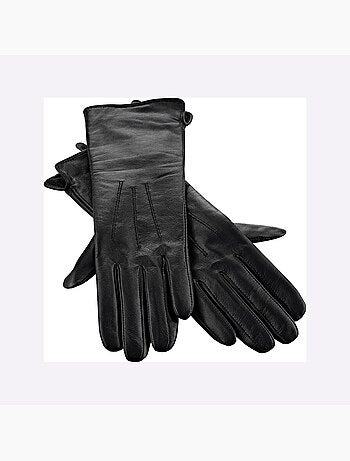 Gants Accessoire Mode Parfait En Cuir D'agneau Fin - Taille Standard - Helline