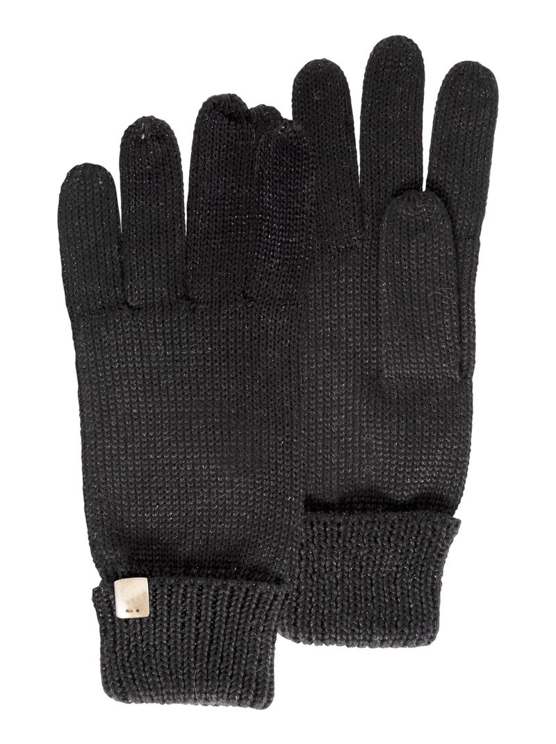 Gants avec fil irisé Noir - Kiabi