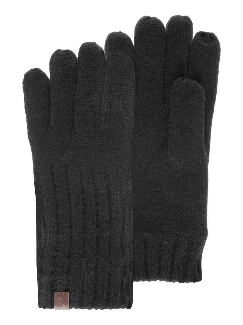 Gants chauds, doublés polaire, taille unique Noir - Kiabi