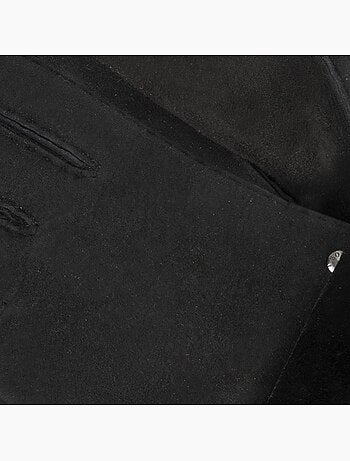 Gants chauds et doux, en cuir de mouton retourné, et intérieur femme isotoner