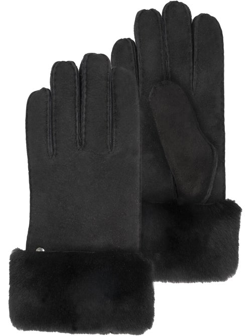 Gants chauds et doux, en cuir de mouton retourné, et intérieur femme isotoner - Kiabi