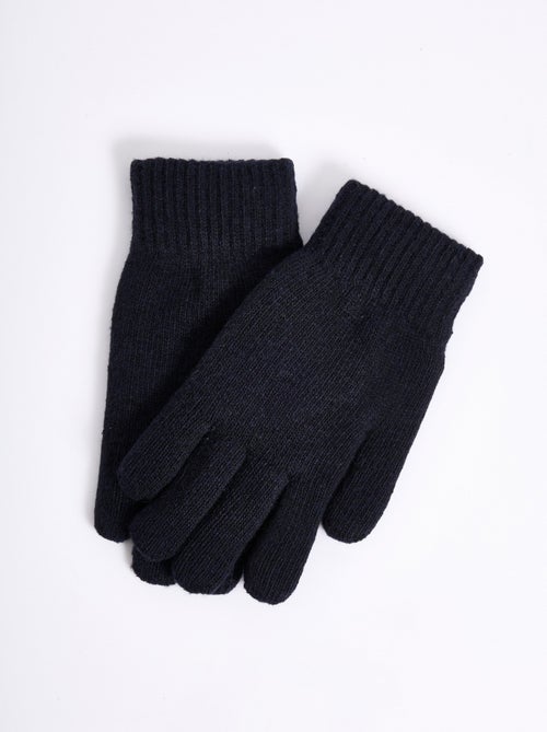 Gants chauds maille, poignet bord cotes - AFIBEL - Kiabi
