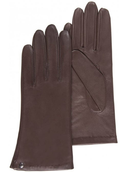 Gants cuir d'agneau - doublés soie femme isotoner - Kiabi