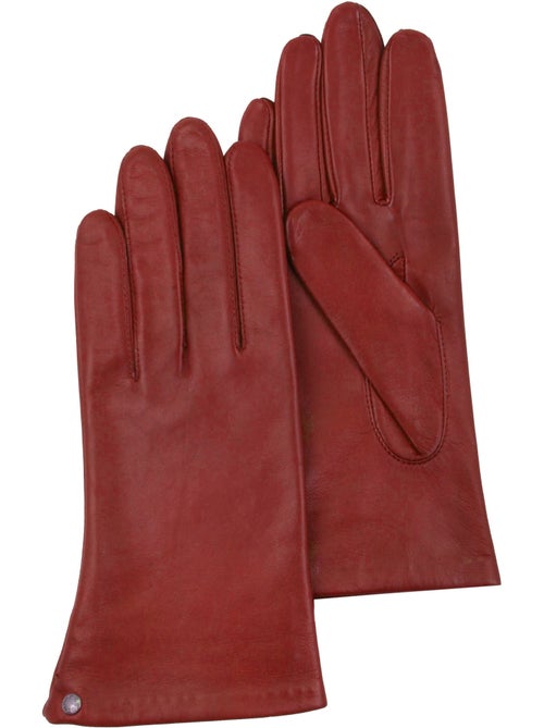 Gants cuir d'agneau - doublés soie femme isotoner - Kiabi Gants cuir d'agneau - doublés soie femme isotoner - Kiabi