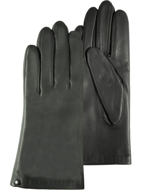 Gants cuir d'agneau - doublés soie femme isotoner - Kiabi