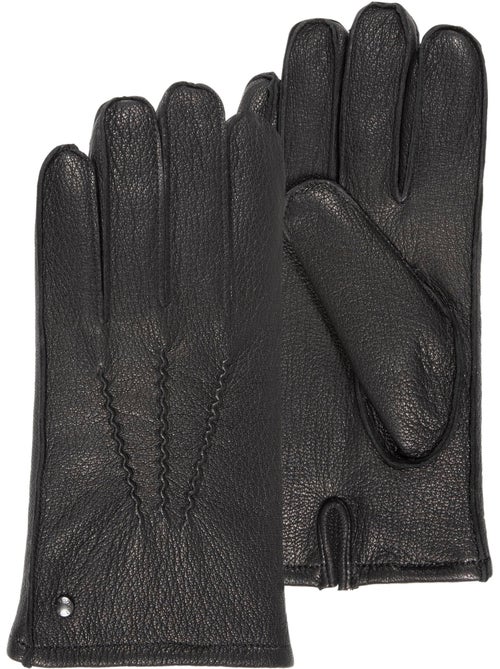 Gants cuir de chèvre - doublé chauds homme isotoner - Kiabi Gants cuir de chèvre - doublé chauds homme isotoner - Kiabi