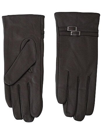 Gants cuir taupe SVEVIA
