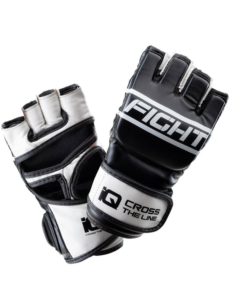 Gants d´arts martiaux avec pouce marts - iq Noir Blanc - Kiabi