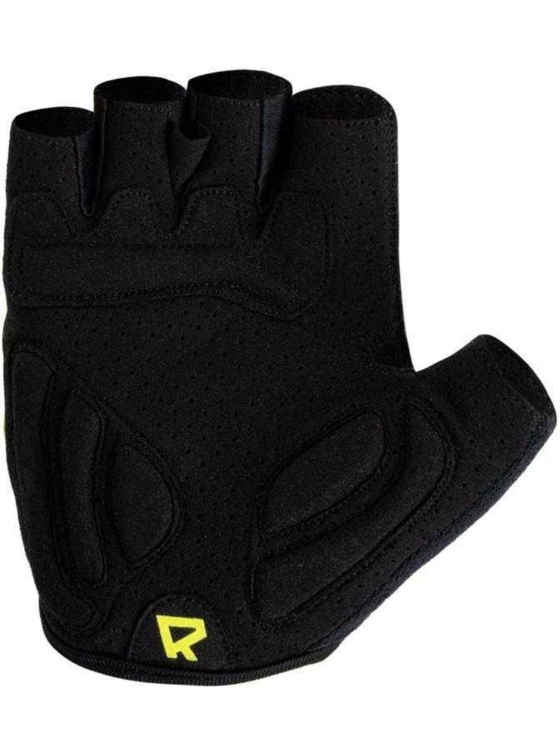Gants de cyclisme motif/style arrondi - radvik Noir Jaune - Kiabi