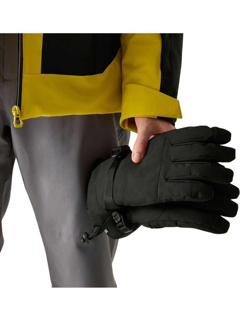Gants de ski à poignets élastiqués et ajustables pinnacle - dare 2b Noir - Kiabi